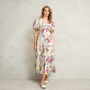 Custom Linen Printed Smock Dress Manufacturer | Linenwind