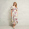 Custom Linen Printed Smock Dress Manufacturer | Linenwind
