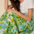 Custom Lemon Print Linen Multi Layered Maxi Dress Manufacturer | Linenwind