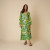Custom Lemon Print Linen Multi Layered Maxi Dress Manufacturer | Linenwind
