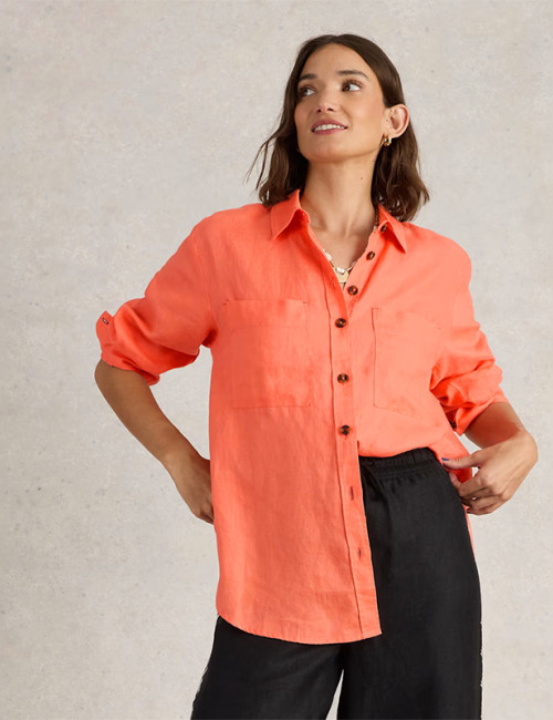 Custom Linen Collar Loose Shirt Manufacturer | Linenwind