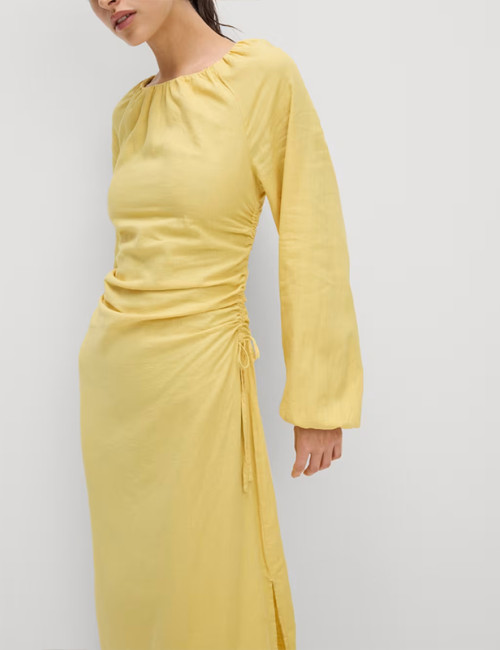 Custom Midi Shift Linen Dress Manufacturer | Linenwind