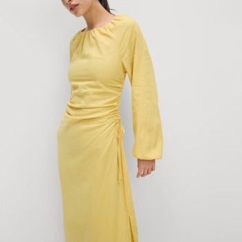 Custom Midi Shift Linen Dress Manufacturer | Linenwind