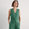 Custom Linen Single Breasted Vest Manufacturer | Linenwind