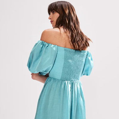 Custom Party Midi Linen Dress Manufacturer | Linenwind