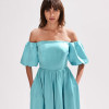 Custom Linen Waist Midi Dress Manufacturer | Linenwind