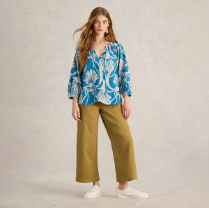Custom Linen Printed Lace Up Shirt Manufacturers Manufacturer | Linenwind