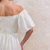 Custom Linen Solid Waist Midi Dress Manufacturers | Linenwind