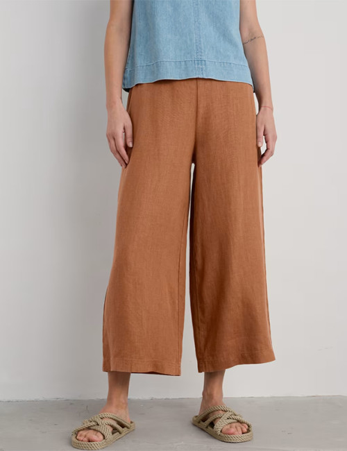 Tailor Made Linen Side Zipper Wide Leg Pants Manufacturer | Linenwind