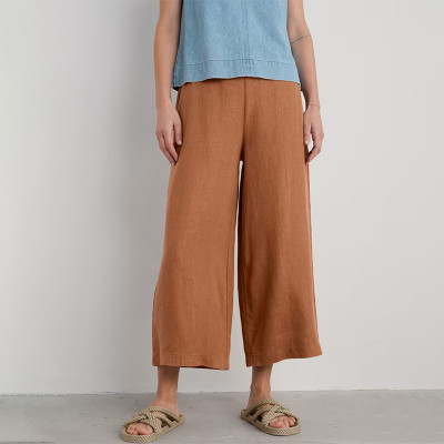 Tailor Made Linen Side Zipper Wide Leg Pants Manufacturer | Linenwind