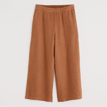 Custom Side Zipper Linen Wide Leg Pants Manufacturer | Linenwind