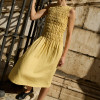 Custom Sleeveless Pleated Round Neck Maxi Dress Manufacturer | Linenwind