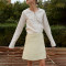 Custom Linen Check Skirt Manufacturer | Linenwind