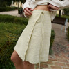 Custom Linen Check Skirt Manufacturer | Linenwind