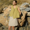 Customized cotton and linen blend A-line skirt Manufacturer | Linenwind