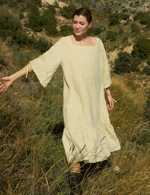 Customized Cotton and Linen Blended Dress Manufacturer | Linenwind