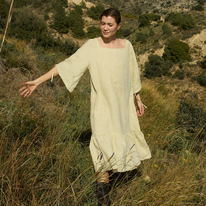 Customized Cotton and Linen Blended Dress Manufacturer | Linenwind