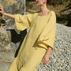 Custom Linen Loose Dress Manufacturer | Linenwind