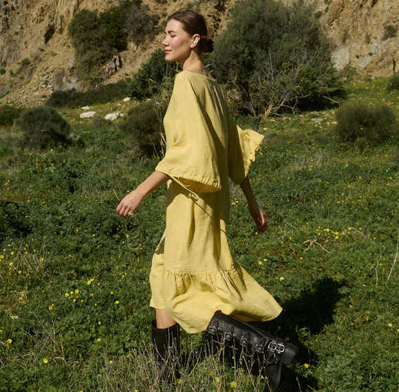 Custom Linen Loose Dress Manufacturer | Linenwind