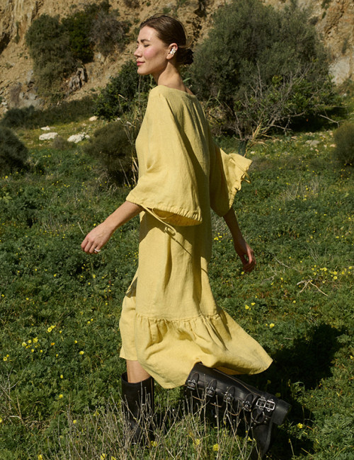 Custom Linen Loose Dress Manufacturer | Linenwind