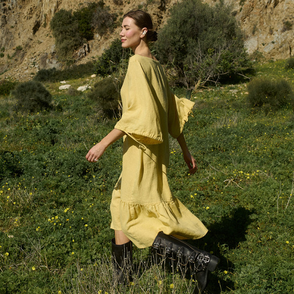 Custom Linen Loose Dress Manufacturer | Linenwind