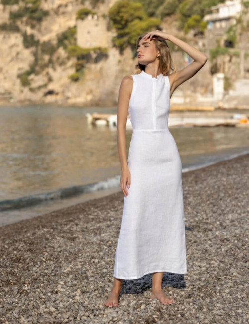 Custom Linen Pencil Dress Manufacturer | Linenwind