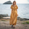 Customized plus size wrap dress Manufacturer | Linenwind