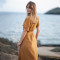 Customized plus size wrap dress Manufacturer | Linenwind