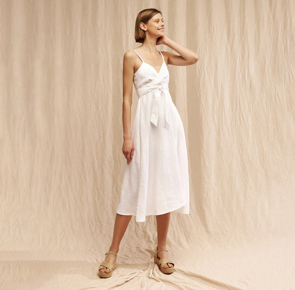 Customized linen slip dress Manufacturer | Linenwind