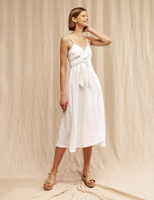 Customized linen slip dress Manufacturer | Linenwind