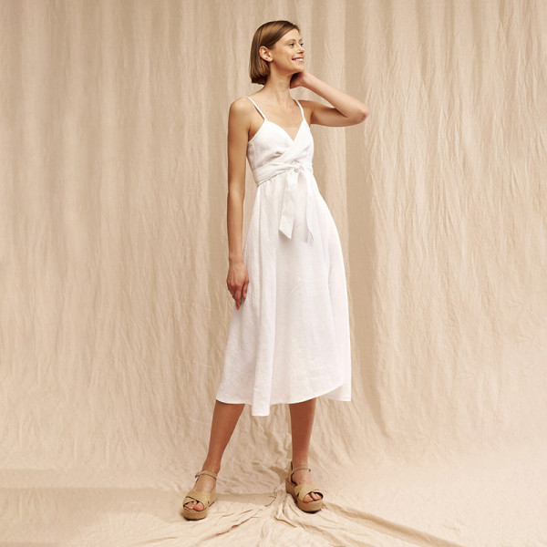 Customized linen slip dress Manufacturer | Linenwind