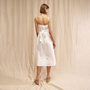 Customized linen slip dress Manufacturer | Linenwind