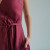 Custom Burgundy Linen V Neck Sleeveless Dress Manufacturer | Linenwind