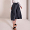 Custom Linen 3/4 Wide Leg Pants High Waist Tie Manufacturer | Linenwind