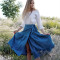 Customized casual linen lace up skirt Manufacturer | Linenwind