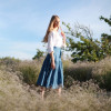 Customized casual linen lace up skirt Manufacturer | Linenwind