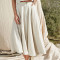 Custom Off White Linen Skirt Manufacturer | Linenwind