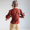 Custom Linen V Neck Short Sleeve Shirt Manufacturer | Linenwind