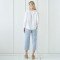 Customized linen crew neck long sleeve topManufacturer | Linenwind