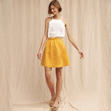 Special Offer White Linen Camisole Top with Fast Delivery