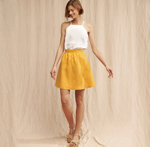 Special Offer White Linen Camisole Top with Fast Delivery