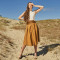 Custom Summer Casual Linen High Waist Button Skirt Manufacturer | Linenwind