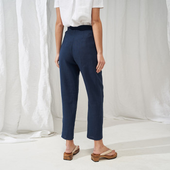 Custom High Waist Casual Linen Pants Manufacturer | Linenwind