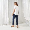 Custom made linen high waisted casual trousers Manufacturer | Linenwind