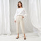 Custom made linen high waisted casual trousers Manufacturer | Linenwind