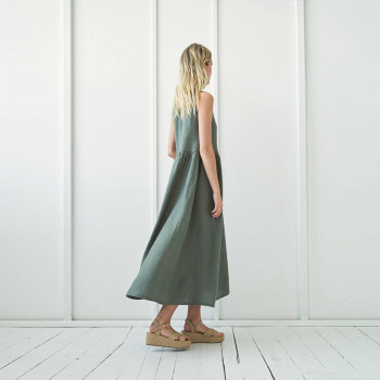 Custom Elegant Sleeveless Linen Dress Manufacturer | Linenwind
