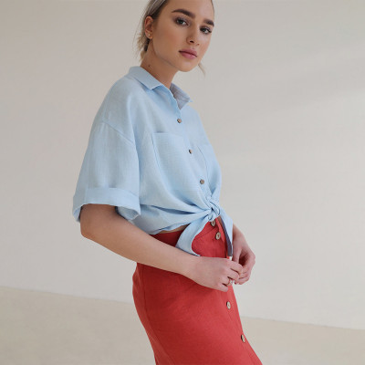 Custom Casual Button Down Linen Shirt Manufacturer | Linenwind