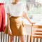 Custom Linen High Waist Short Skirt Manufacturer | Linenwind