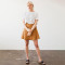 Custom Linen High Waist Short Skirt Manufacturer | Linenwind