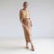 Custom Linen A-Line Button Front Slit Skirt Manufacturer | Linenwind